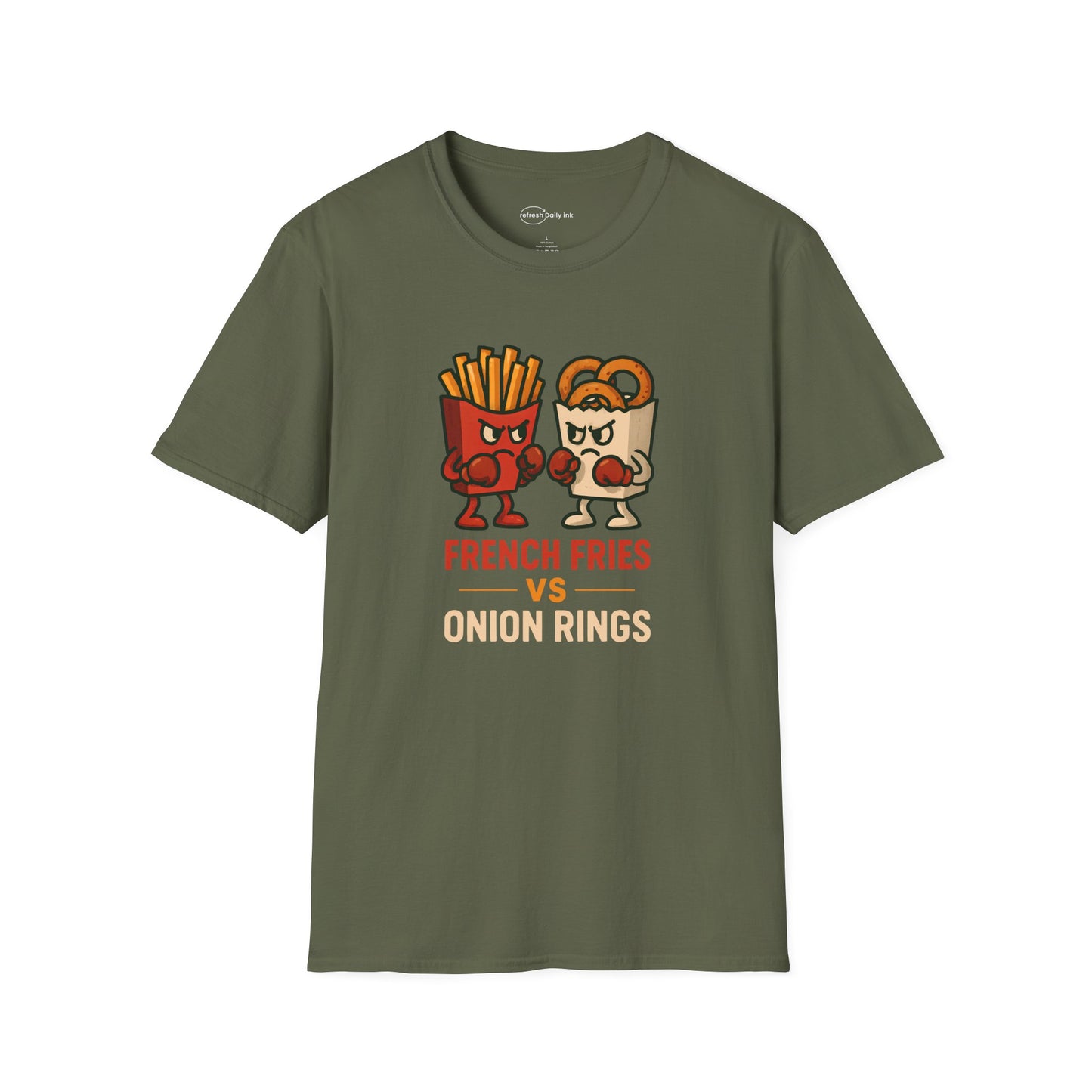 French Fries vs Onion Rings T-shirt