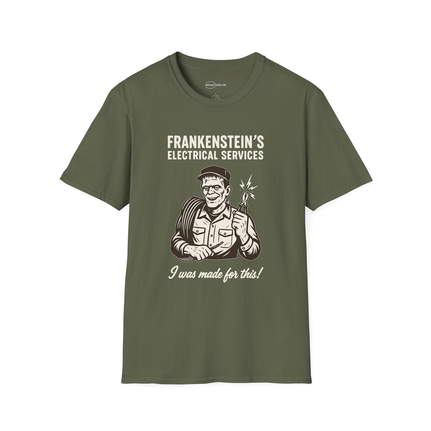 Frankenstein’s Electrical Services T-shirt