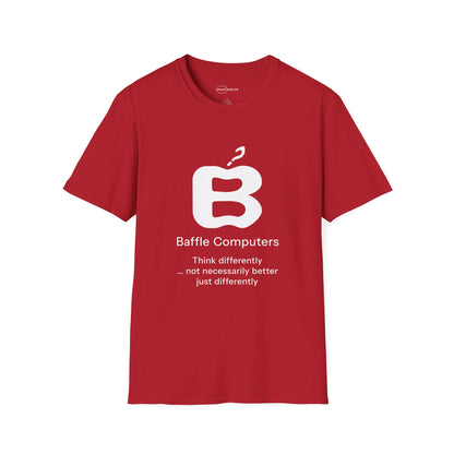Baffle Computers T-shirt with Slogan