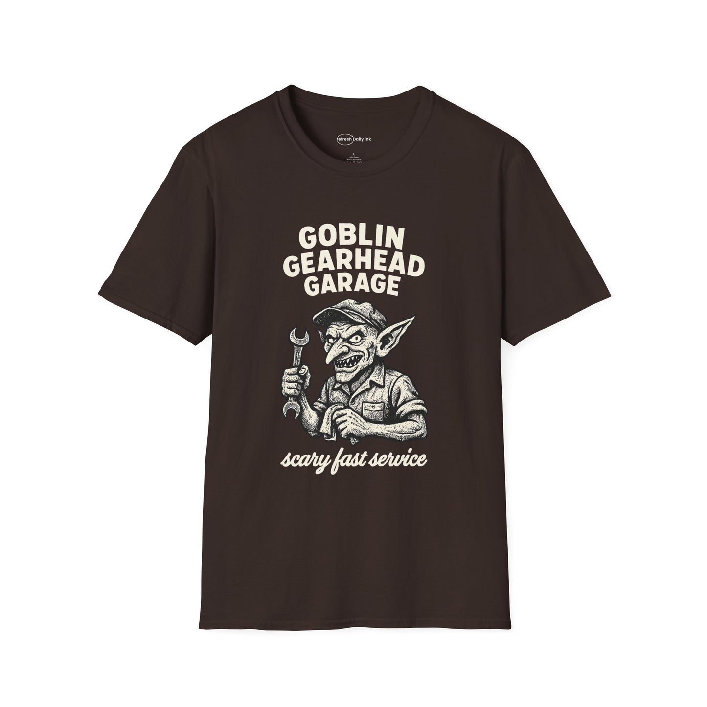 Goblin Gearhead Garage T-shirt