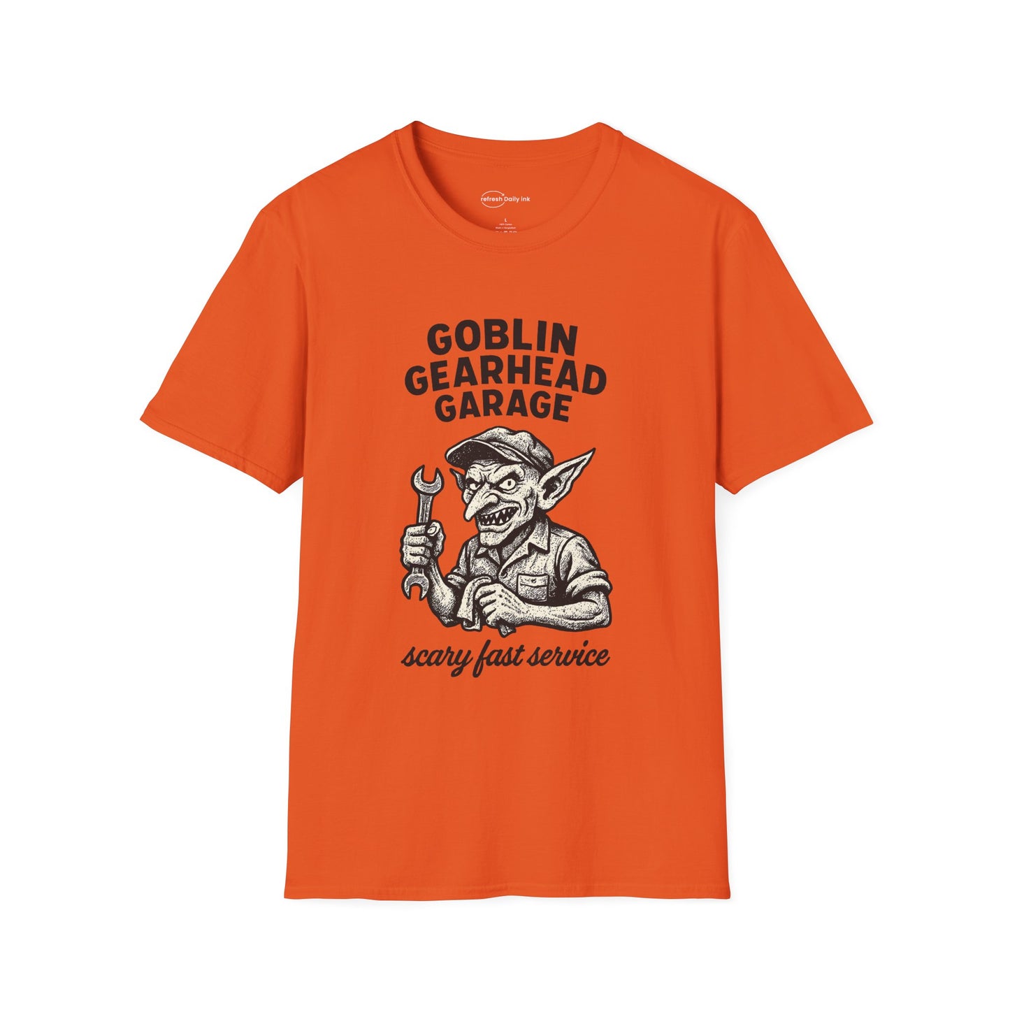 Goblin Gearhead Garage T-shirt