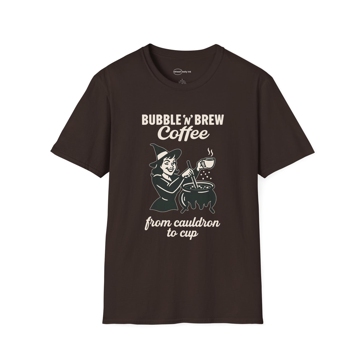 Bubble ‘n’ Brew Coffee Witch T-shirt