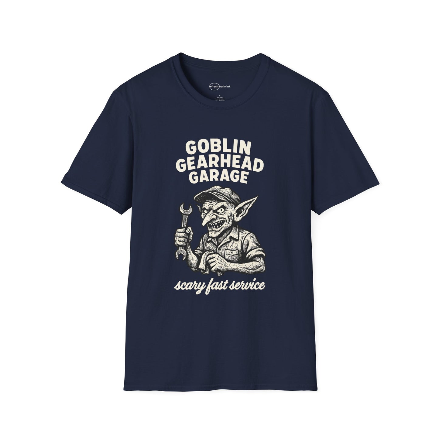 Goblin Gearhead Garage T-shirt