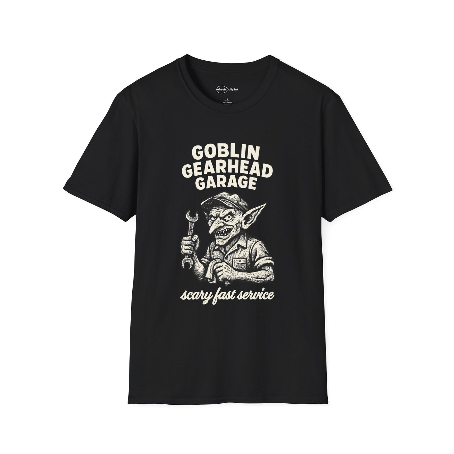Goblin Gearhead Garage T-shirt