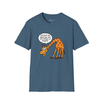 Giraffe Afraid of Heights T-shirt