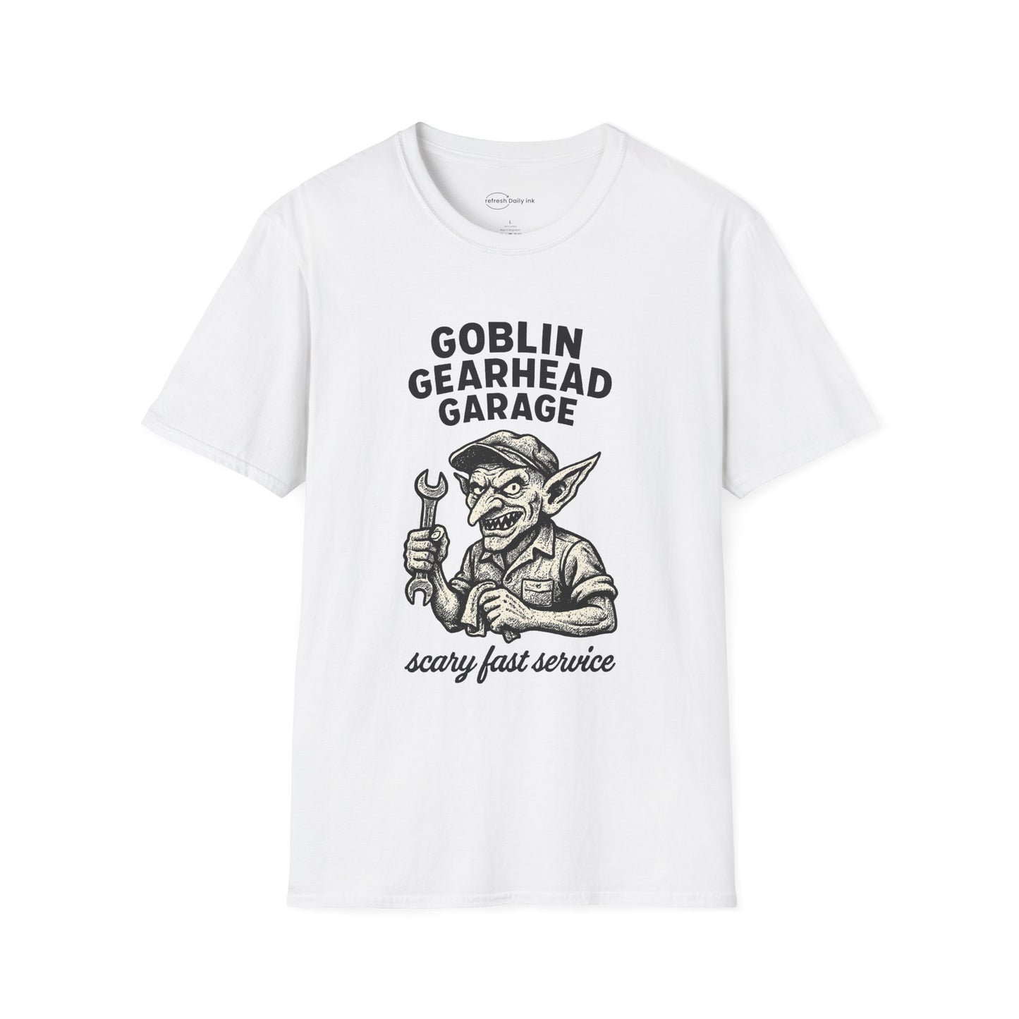 Goblin Gearhead Garage T-shirt