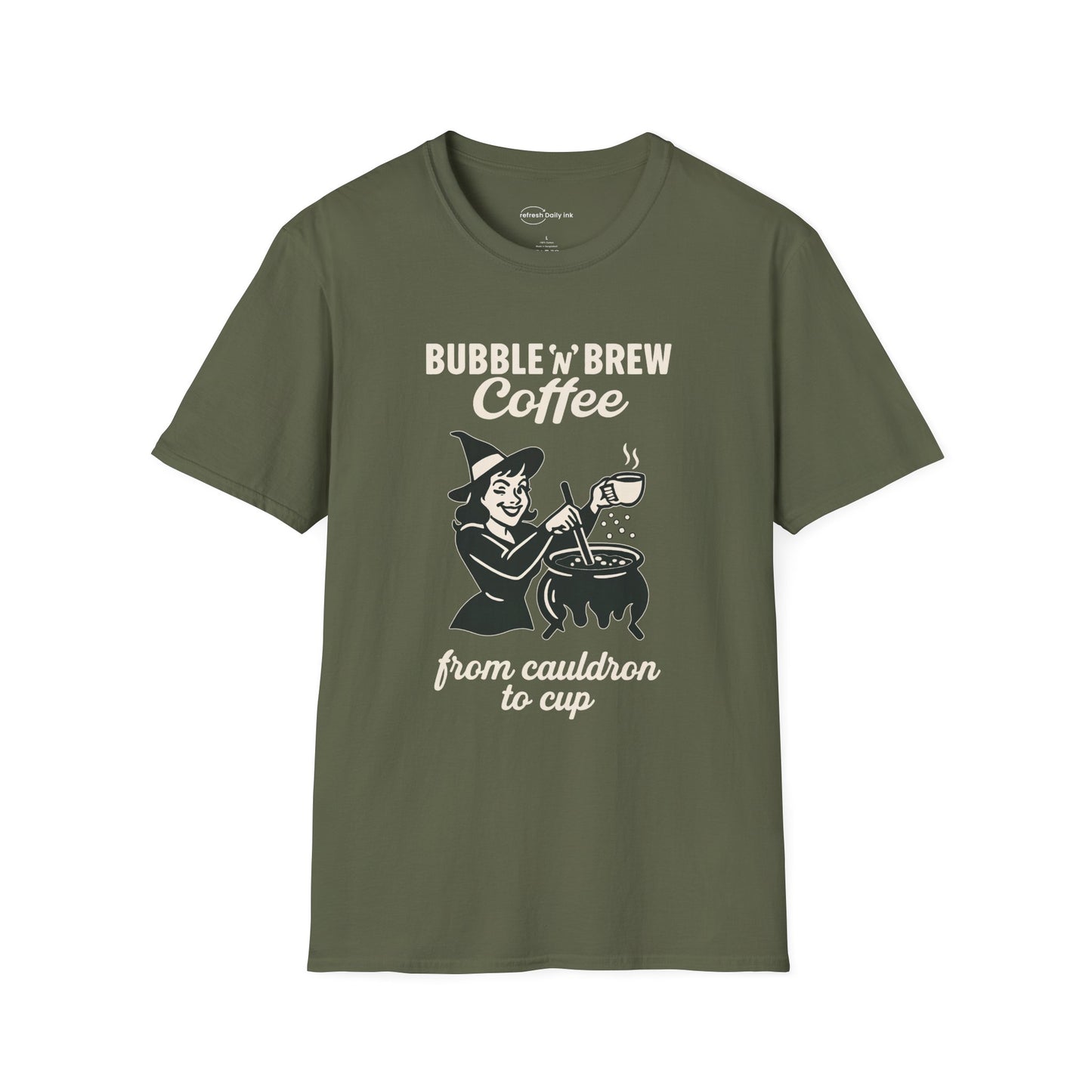 Bubble ‘n’ Brew Coffee Witch T-shirt