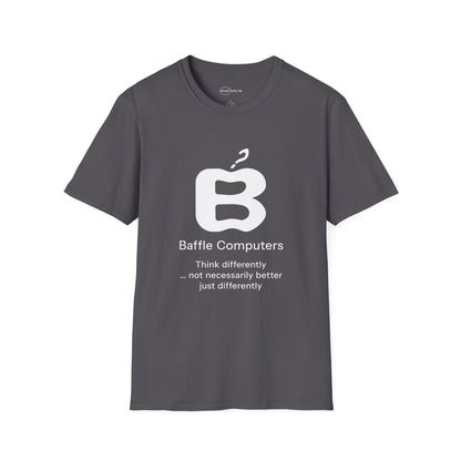 Baffle Computers T-shirt with Slogan