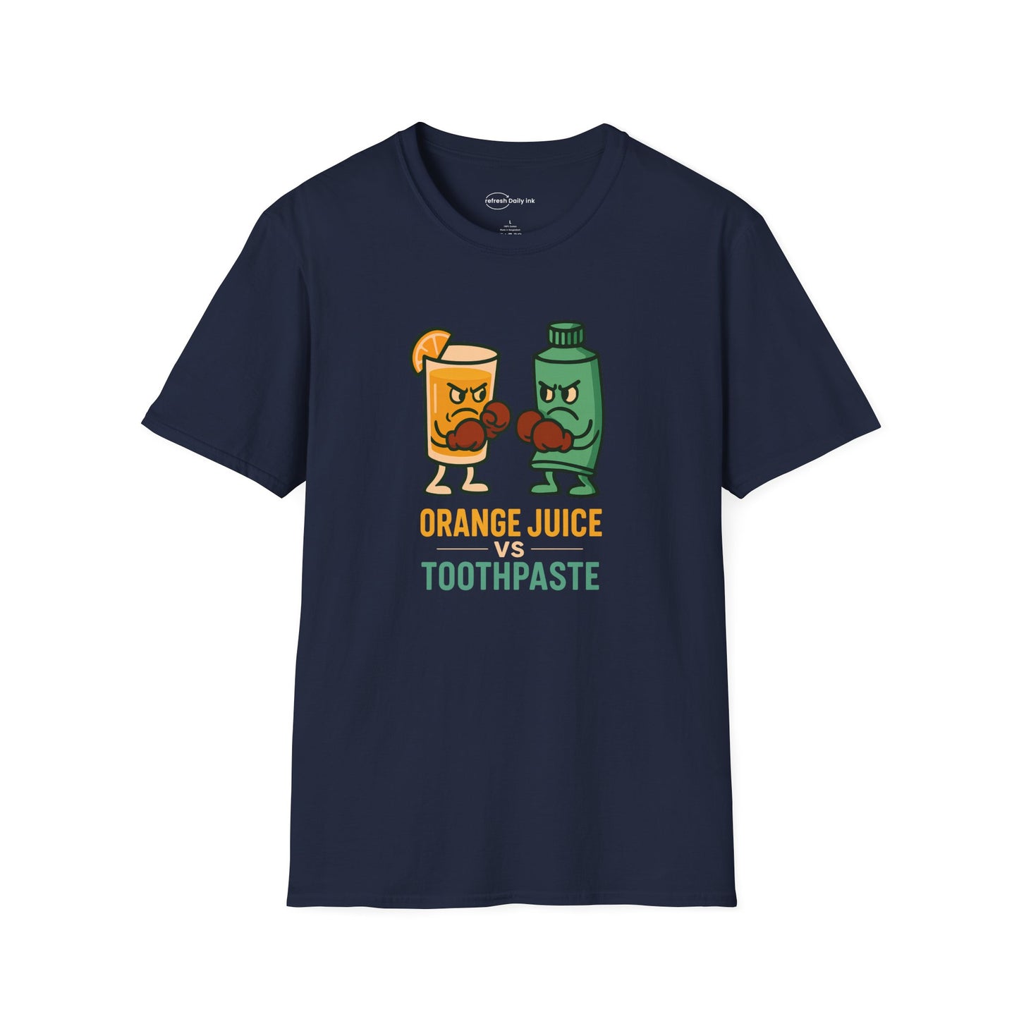 Orange Juice vs Toothpaste T-shirt