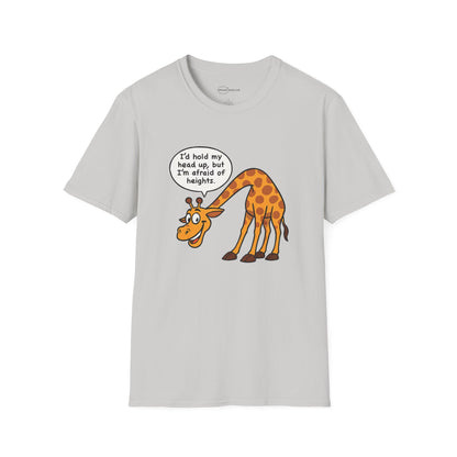 Giraffe Afraid of Heights T-shirt