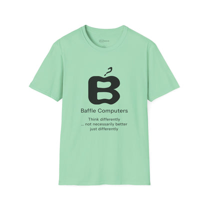 Baffle Computers T-shirt with Slogan