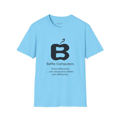 Baffle Computers T-shirt with Slogan