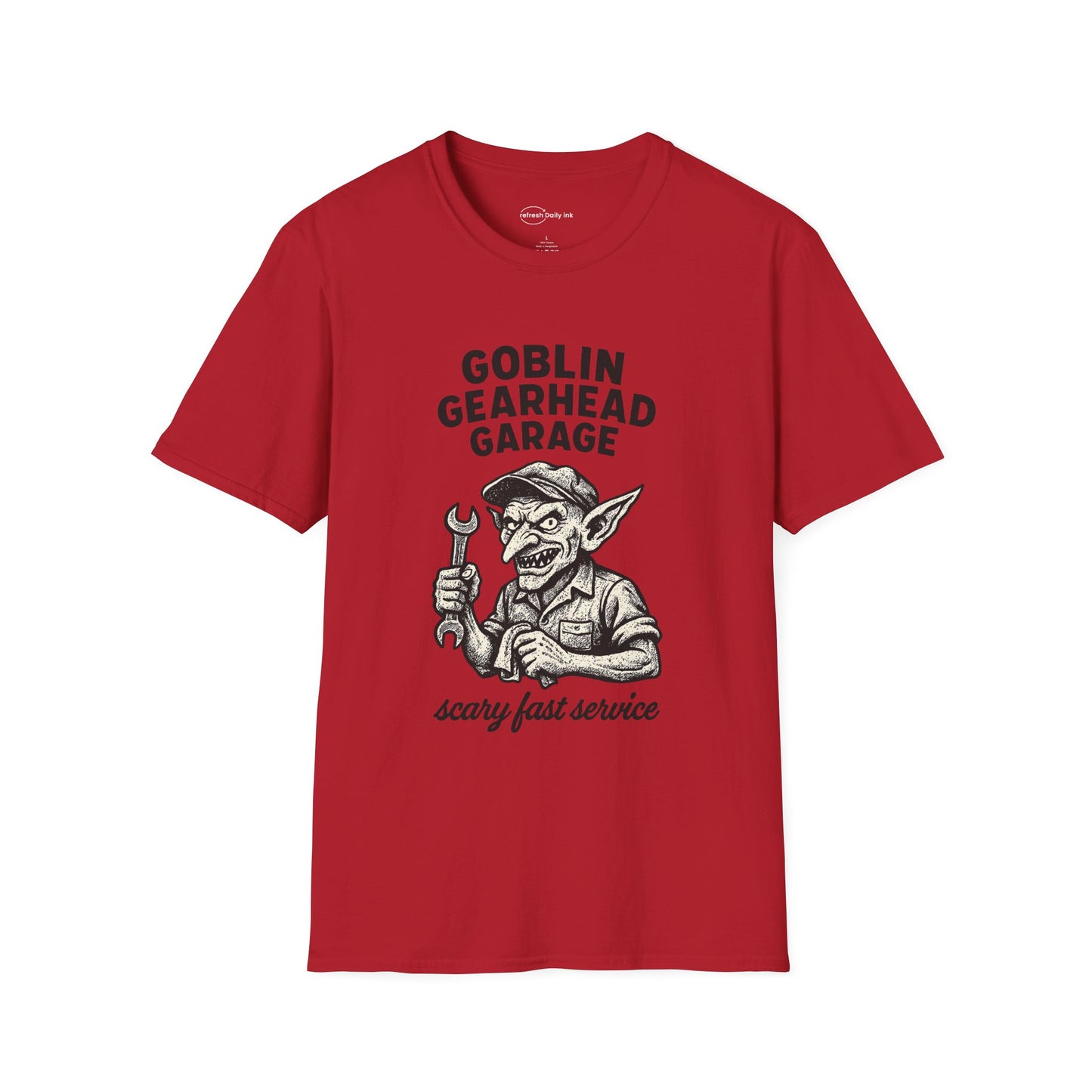 Goblin Gearhead Garage T-shirt