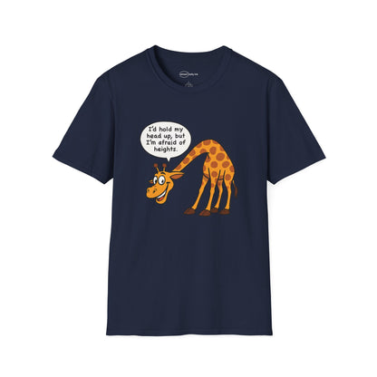 Giraffe Afraid of Heights T-shirt