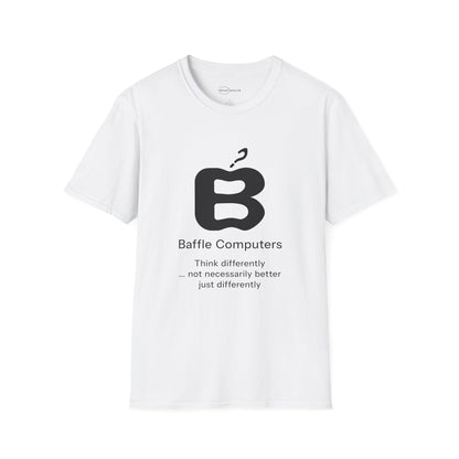 Baffle Computers T-shirt with Slogan