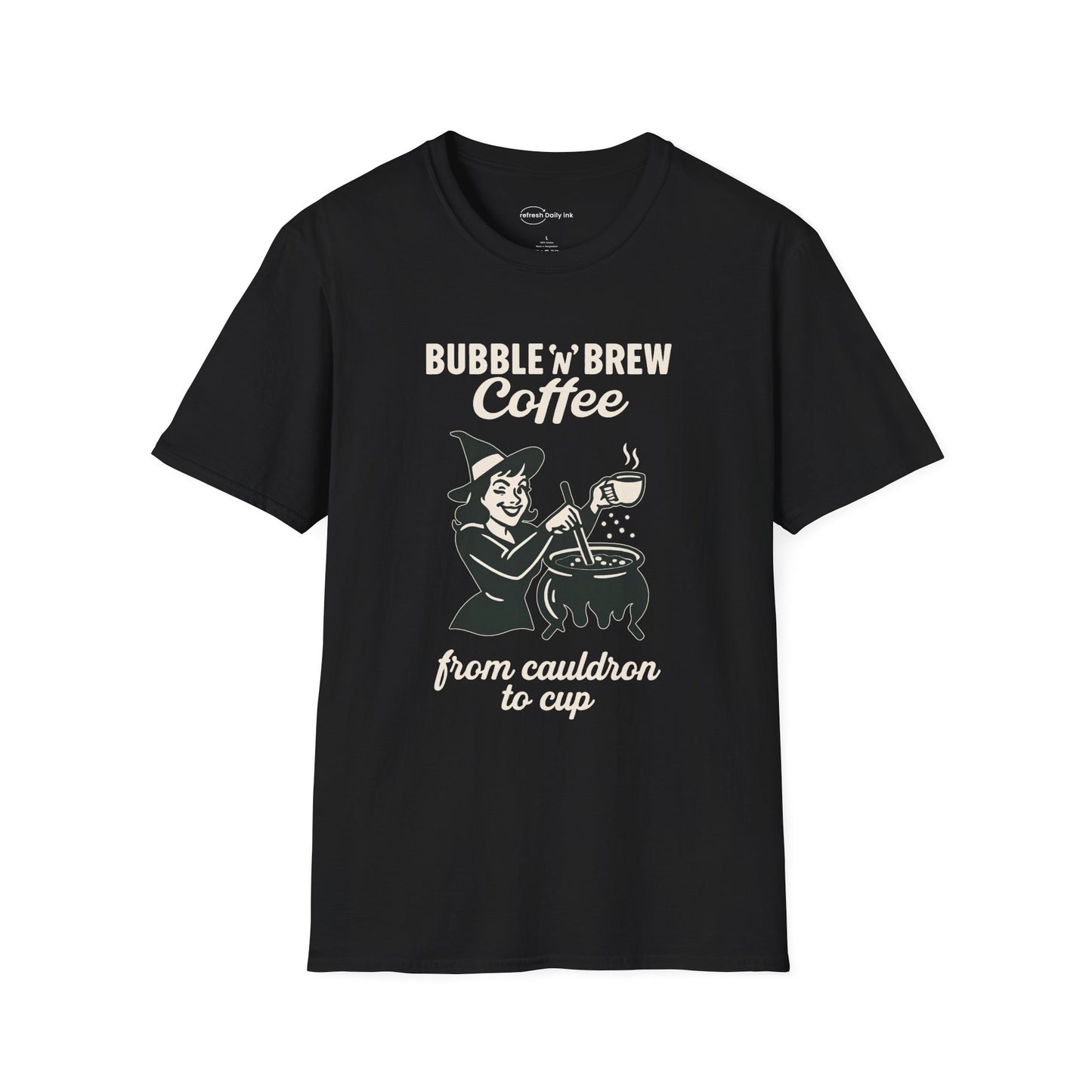 Bubble ‘n’ Brew Coffee Witch T-shirt