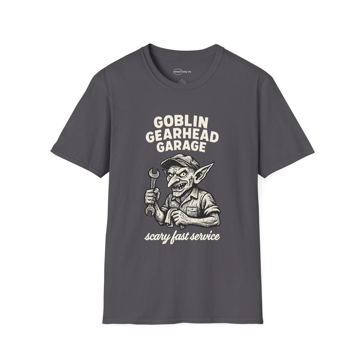 Goblin Gearhead Garage T-shirt