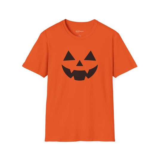 Black or White Jack-o’-lantern Face Silhouette T-shirt