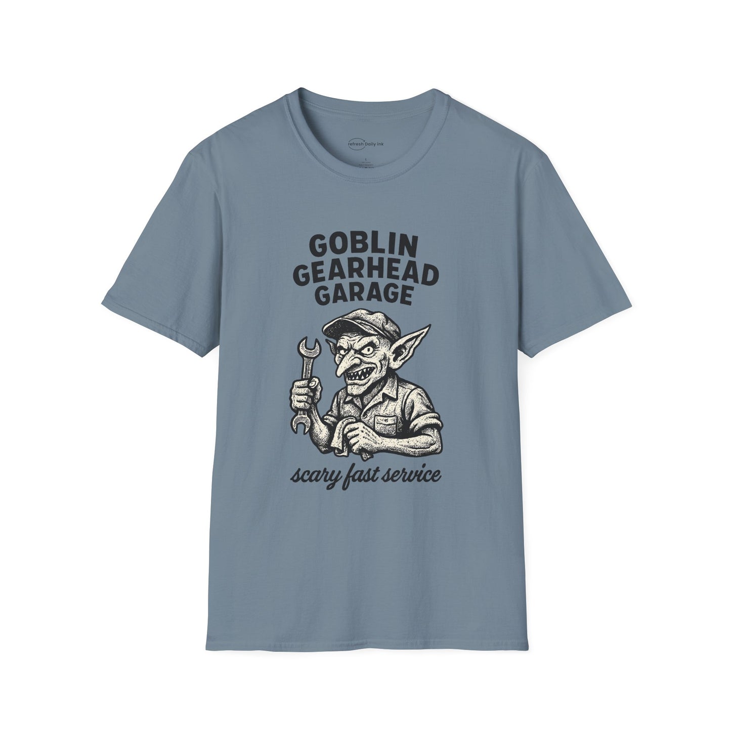 Goblin Gearhead Garage T-shirt